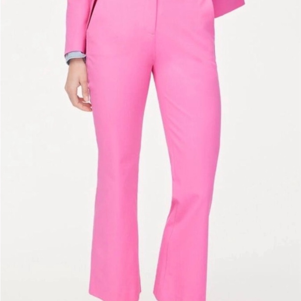 J. Crew Vibrant Pink Flare Pants